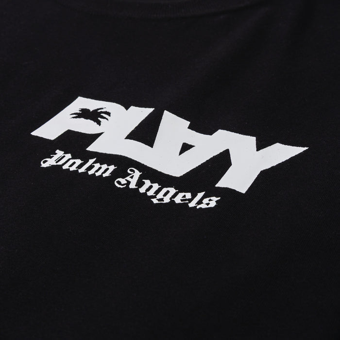 Boxy Cropped Fade Mens Short Sleeve Shirt (Black/White)