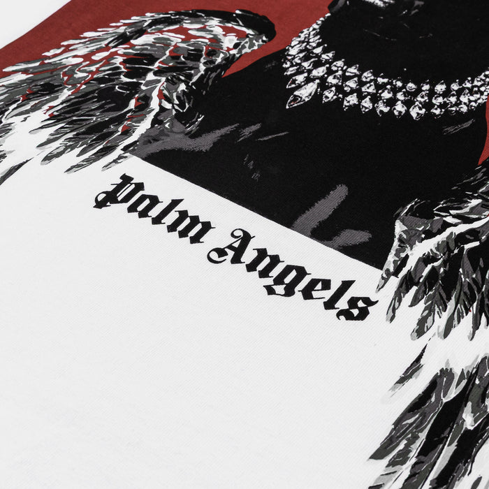 Boxy Dog Mens Short Sleeve Shirt (White/Red)