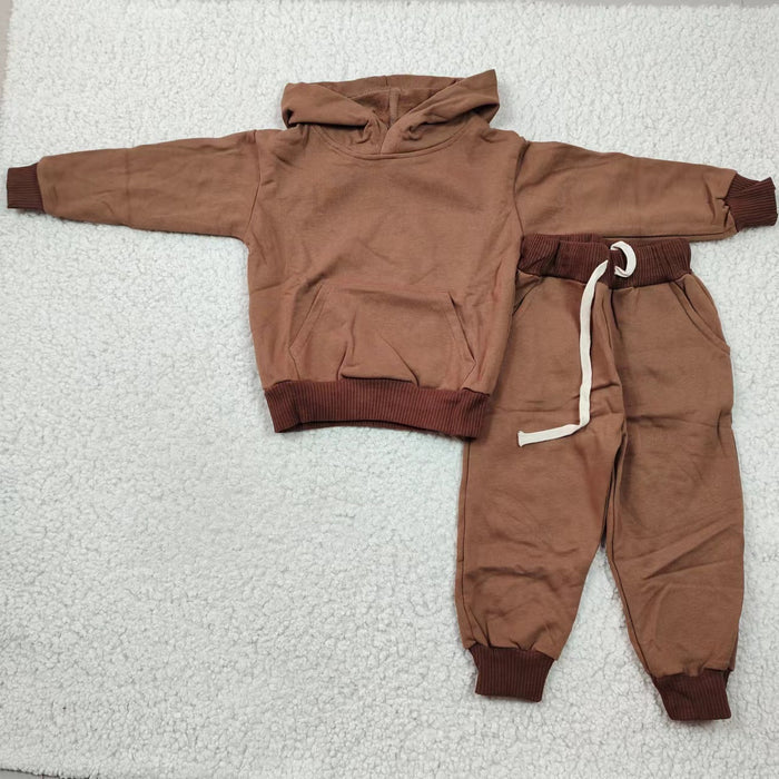 Boys brown cotton hoodie outfits  BLP0166