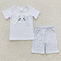 Boys bunny print Easter outfit     BSSO0090