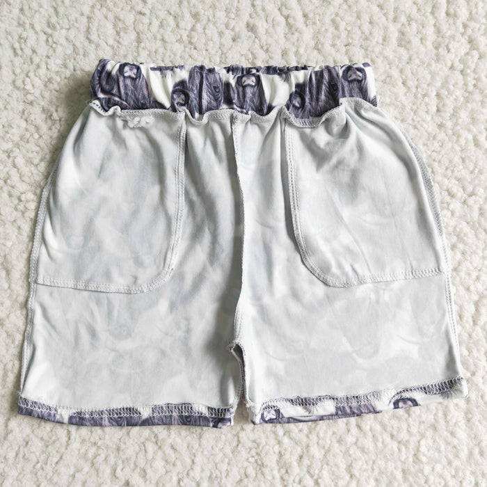 Boys highland cow summer Western shorts SS0001