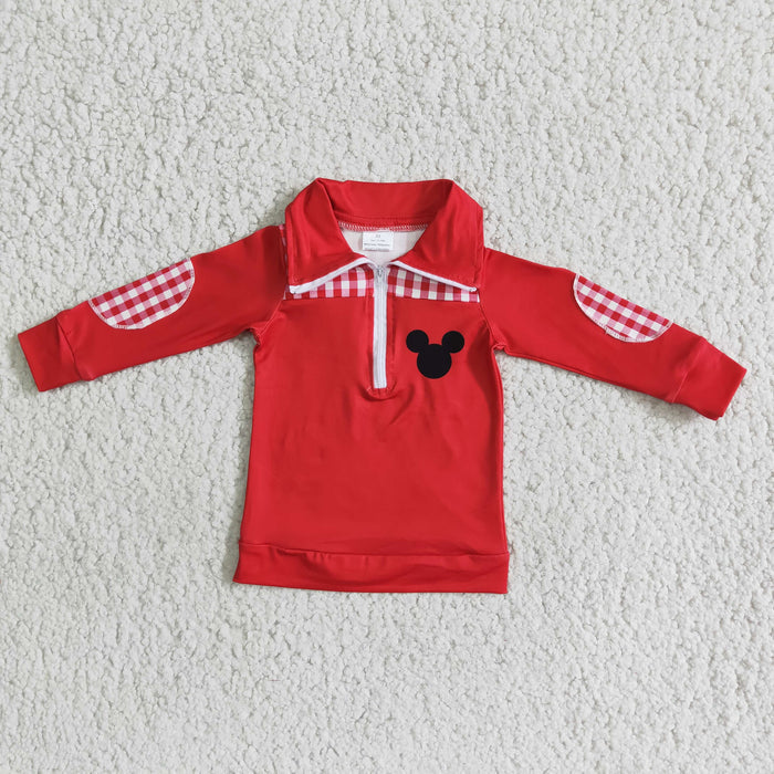 Boys red pullover  6 A11-5