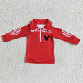 Boys red pullover  6 A11-5