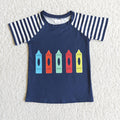 Boys short sleeve back to school Tee shirts A9-13