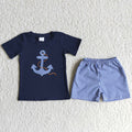 Boys summer short sleeve shorts embroideried outfits D12-17