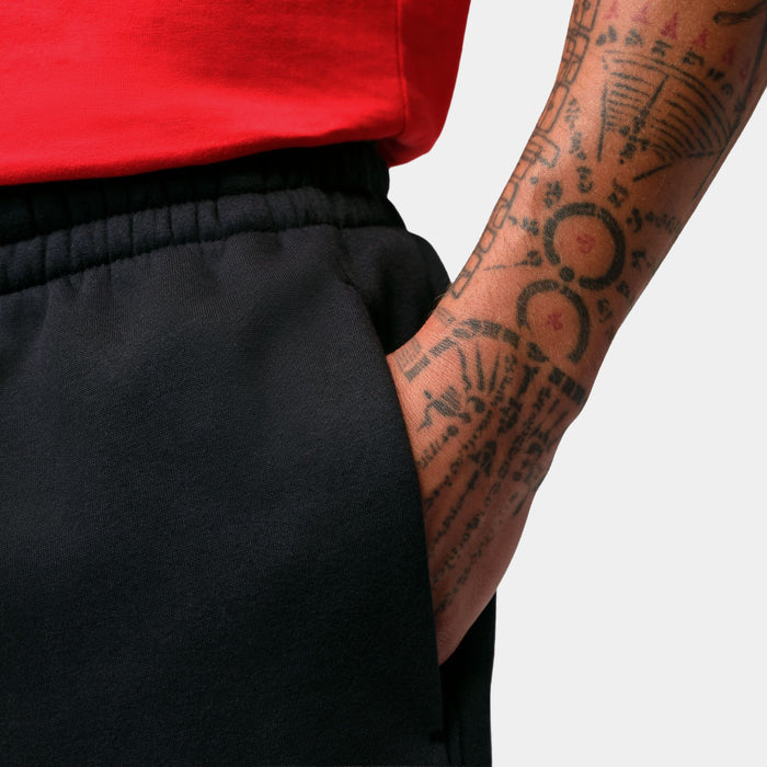Brooklyn 9" Fleece Mens Shorts (Black/Red)