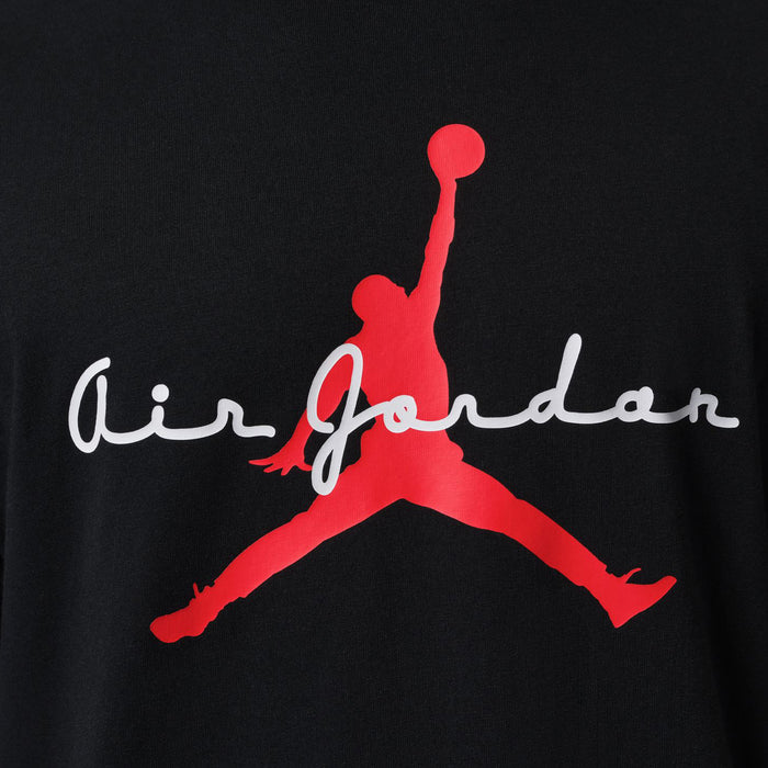 Brooklyn Air Jordan Graphic Mens Short Sleeve Shirt (Black/White/Infrared 23)