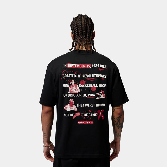 Brooklyn Banned Graphic Mens Short Sleeve Shirt (Black)