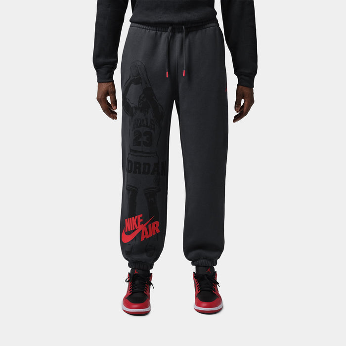 Brooklyn Fleece Cuffed Mens Pants (Off Noir)