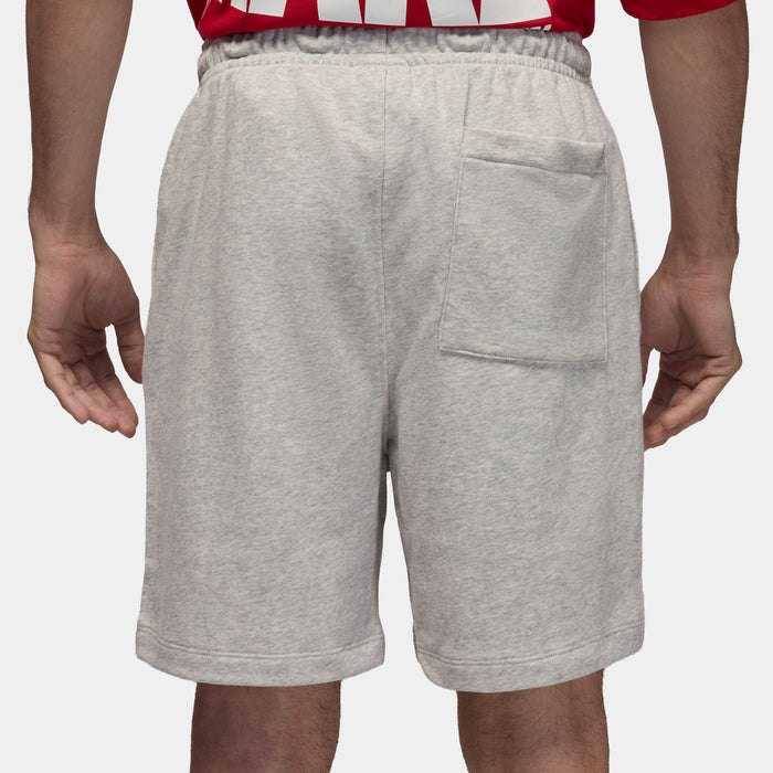 Brooklyn Fleece Mens Shorts (Grey Heather/White)