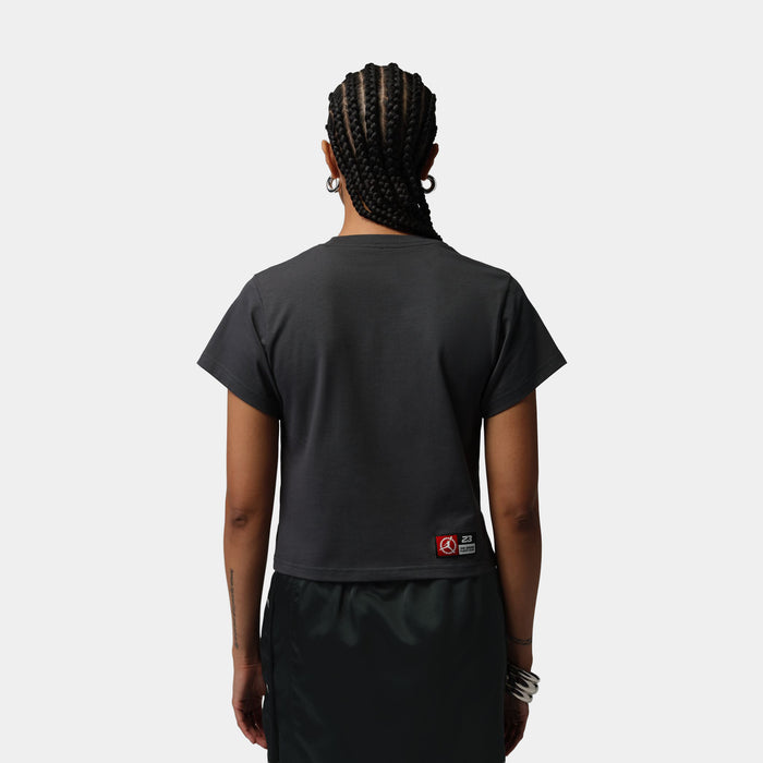 Brooklyn Graphic Womens Short Sleeve Shirt (Anthracite)