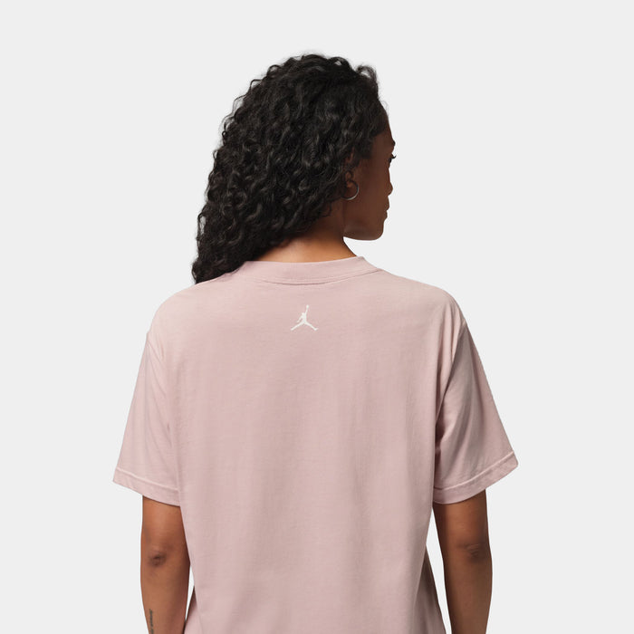 Brooklyn Graphic Womens Short Sleeve Shirt (Particle Rose/Sail)