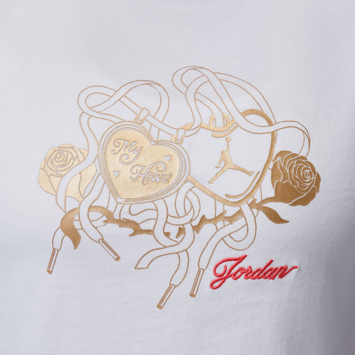 Brooklyn Graphic Womens Short Sleeve Shirt (White)