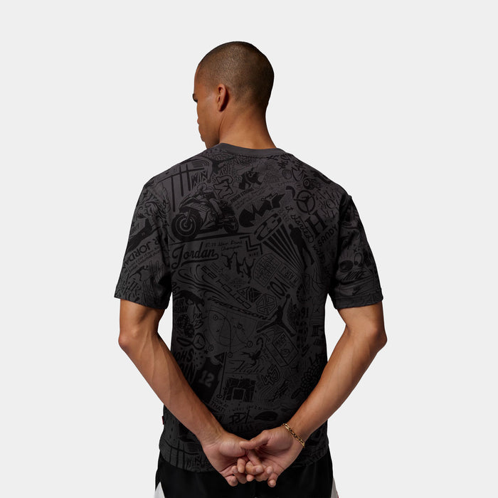Brooklyn Mens Short Sleeve Shirt (Black/University Red)