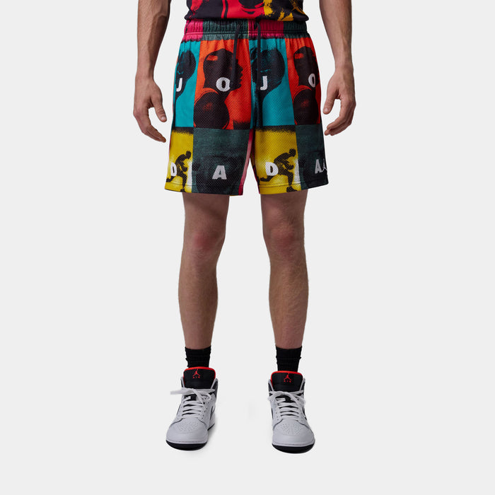 Brooklyn Mesh Mens Shorts (White)