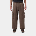 Brooklyn Oversized Fleece Cargo Mens Pants (Palomino/Dark Cinder)