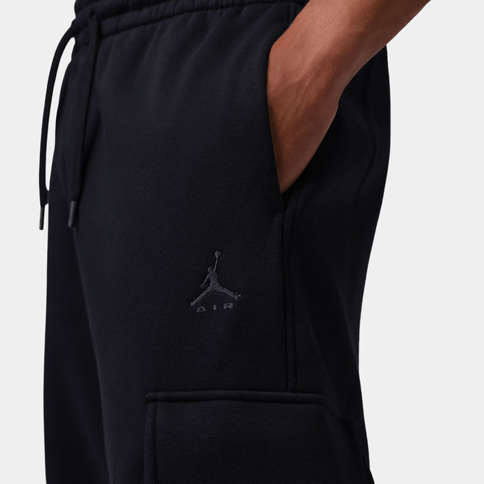 Brooklyn Oversized Fleece Cargo Trousers Mens Pants (Black/Black/Dark Smoke Grey)