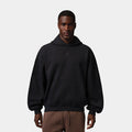 Brooklyn Oversized Fleece Pullover Men Hoodie (Black/Black/Dark Smoke Grey)