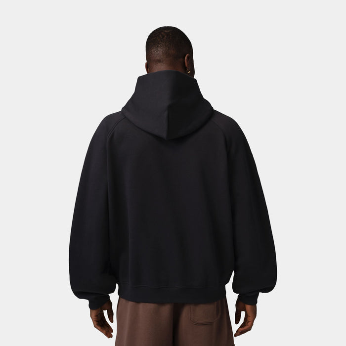 Brooklyn Oversized Fleece Pullover Men Hoodie (Black/Black/Dark Smoke Grey)