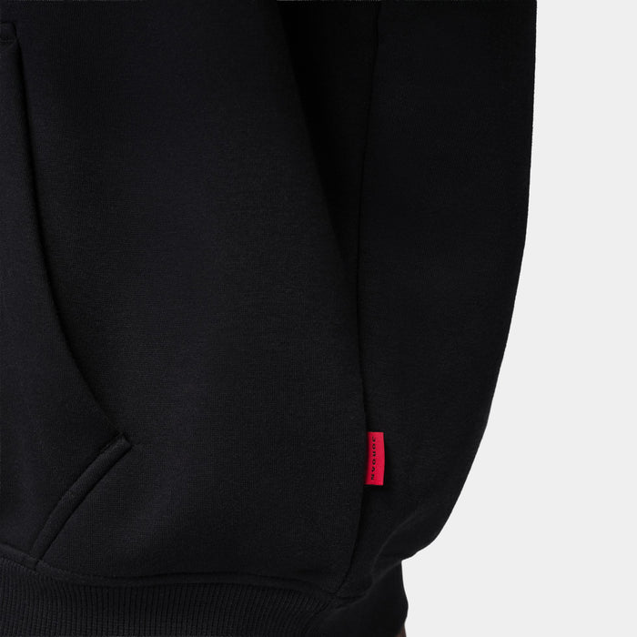 Brooklyn Oversized Fleece Pullover Men Hoodie (Black/Black/Dark Smoke Grey)