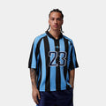 Brooklyn Terrace Mens Short Sleeve Shirt  (University Blue/Black)