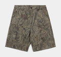 Camo Denim Knee Mens Shorts (Brown)