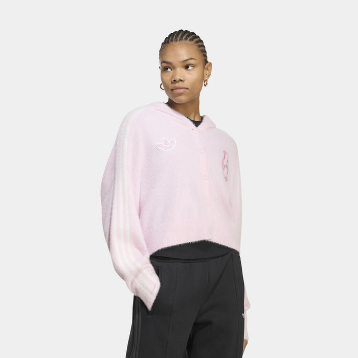 Care Bears Cardigan Womens Hoodie (Clear Pink)