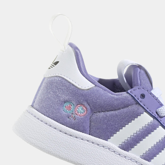 Care Bears Superstar Quickon Infant Toddler Lifestyle Shoes (Light Purple/Cloud White/Core Black)