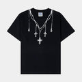 Chains Mens Short Sleeve Shirt (Black/Black)