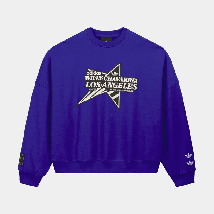 Chavarria Star Logo Mens Crewneck (Semi Lucid Blue)