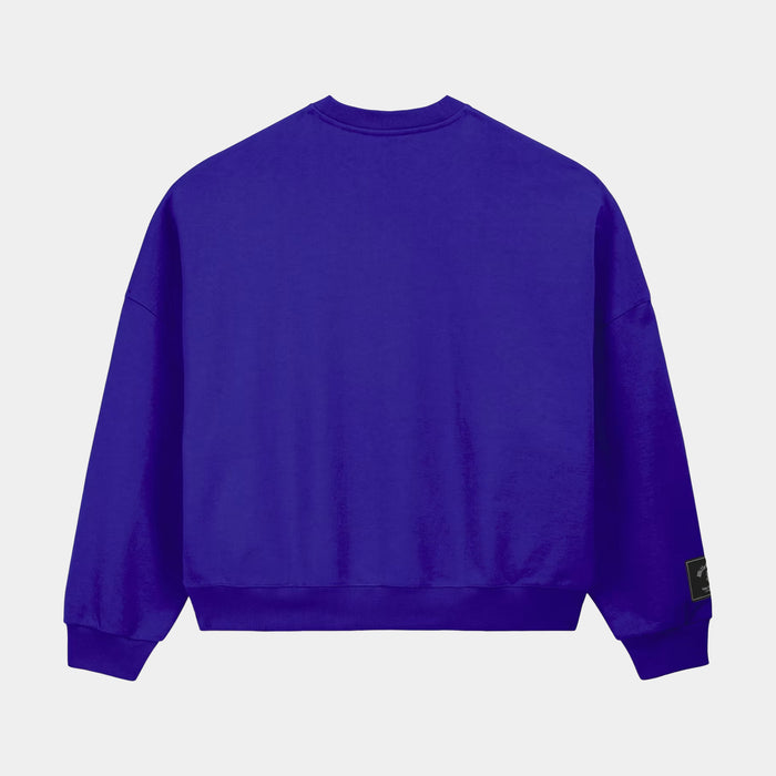 Chavarria Star Logo Mens Crewneck (Semi Lucid Blue)