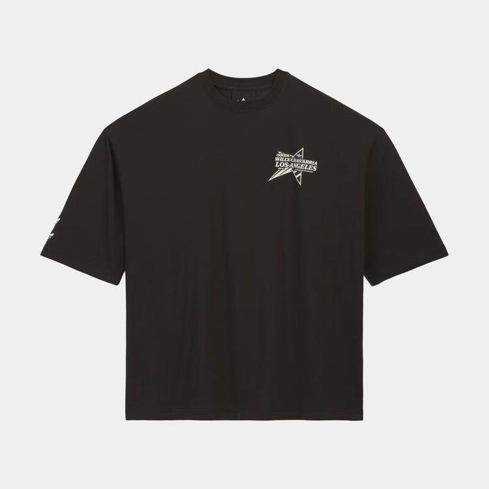 Chavarria Star Logo Mens Short Sleeve Shirt (Black)
