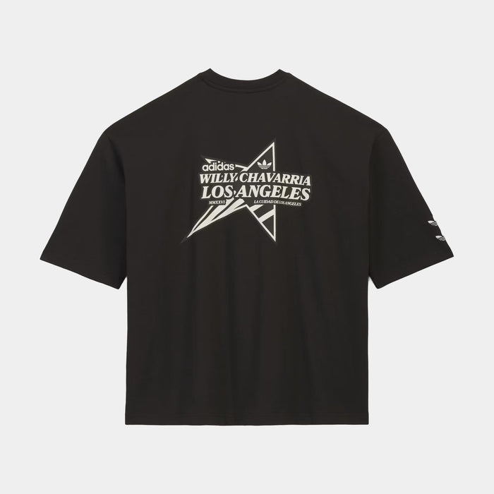 Chavarria Star Logo Mens Short Sleeve Shirt (Black)