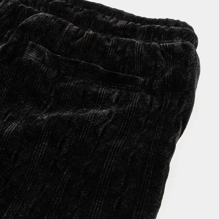 Chenille Mens Shorts (Black)
