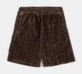 Chenille Mens Shorts (Brown)
