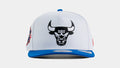 Chicago Bulls 950AF Curve Snapback Mens Hat (White/Blue)
