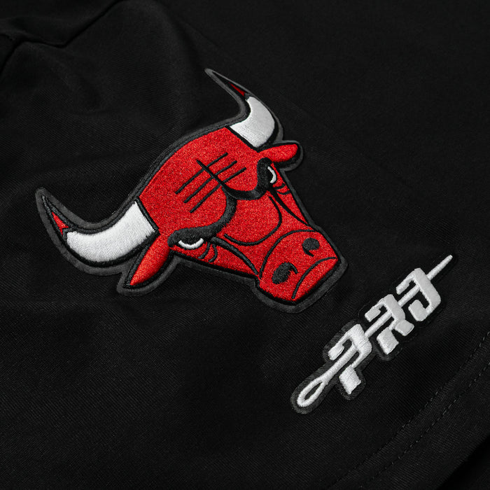 Chicago Bulls Drop Shoulder Mens Short Sleeve Shirt (Black/Blue)