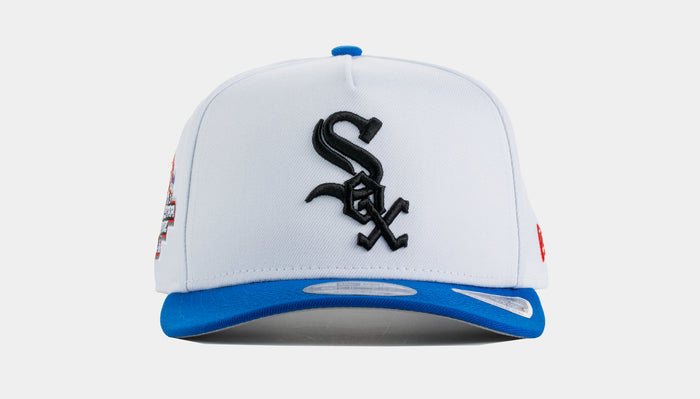 Chicago White Sox 950AF Curve Snapback Mens Hat (White/Blue)