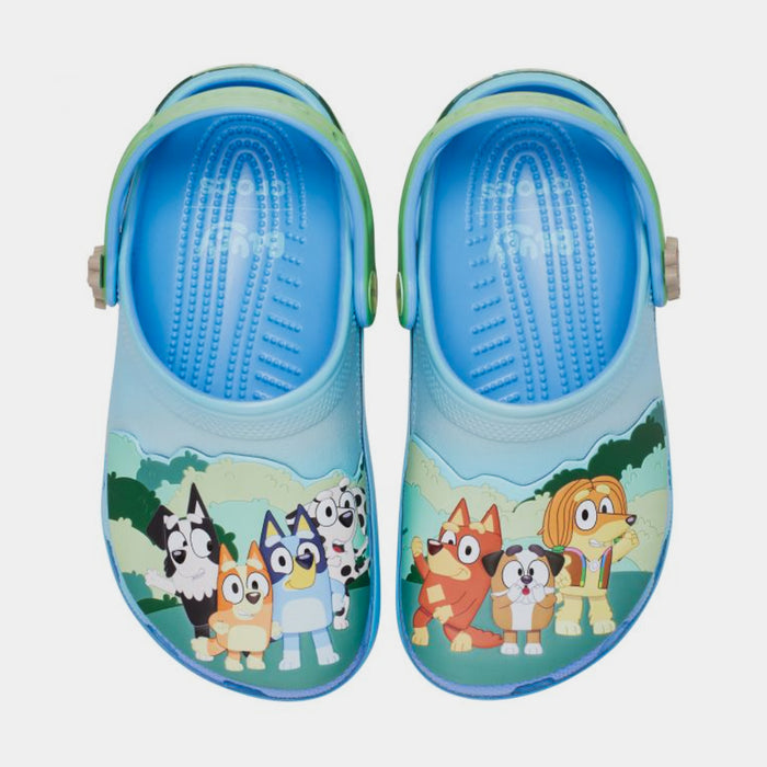 Classic Clog Bluey Best Buddies Preschool/Grade School Sandals (Blue/Green)