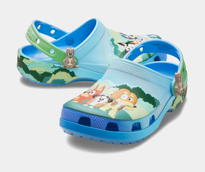 Classic Clog Bluey Best Buddies Preschool/Grade School Sandals (Blue/Green)