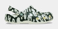 Classic Clog Glow Dino Infant Toddler Sandals (Bright Green)