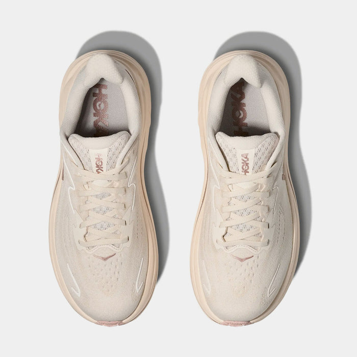 Clifton 10 Womens Running Shoes (Alabaster/Rose Gold)