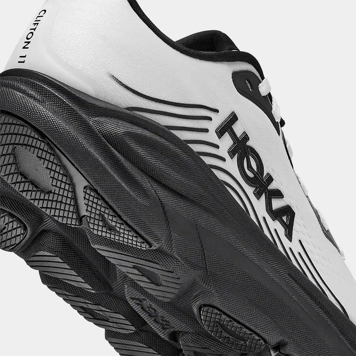 Clifton 11 Mens Running Shoes (White/Black)
