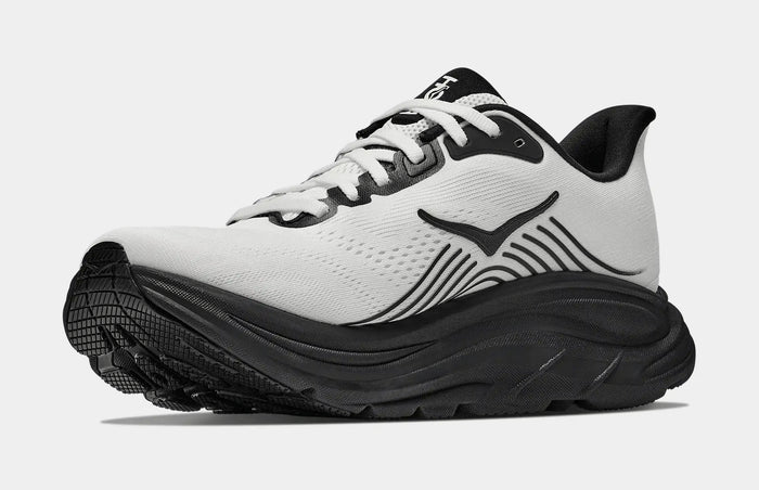 Clifton 11 Mens Running Shoes (White/Black)