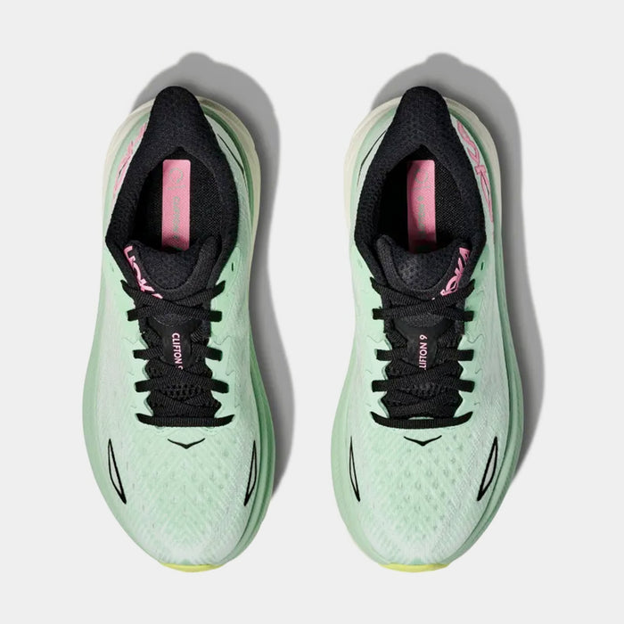 Clifton 9 Womens Running Shoes (Mint Fluorite/Snow Melt)