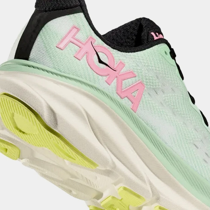 Clifton 9 Womens Running Shoes (Mint Fluorite/Snow Melt)