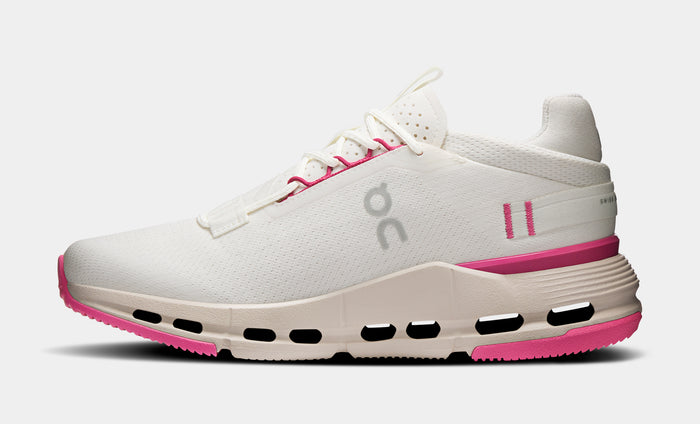 Cloudnova 2 Womens Running Shoes (Beige/Pink)