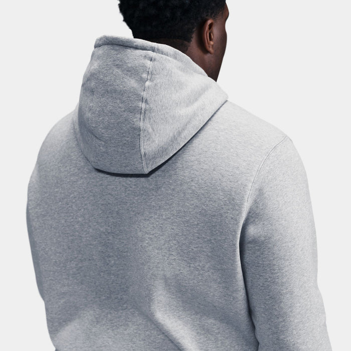 Club Pullover Fleece Mens Hoodie (Dark Grey Heather/Light Smoke Grey/White)