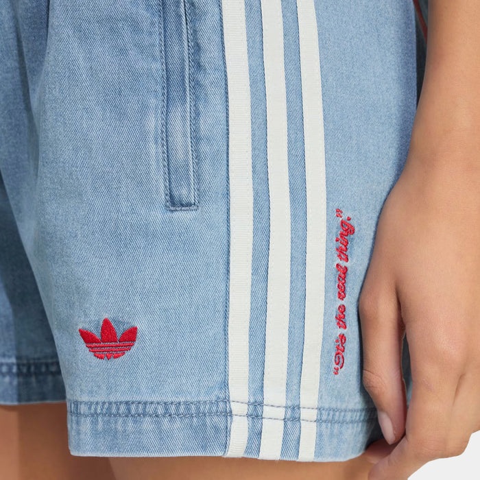 Coca Cola Denim Womens Shorts (Light Blue)