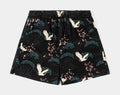 Cranes Seersucker Mens Shorts (Black/Green)